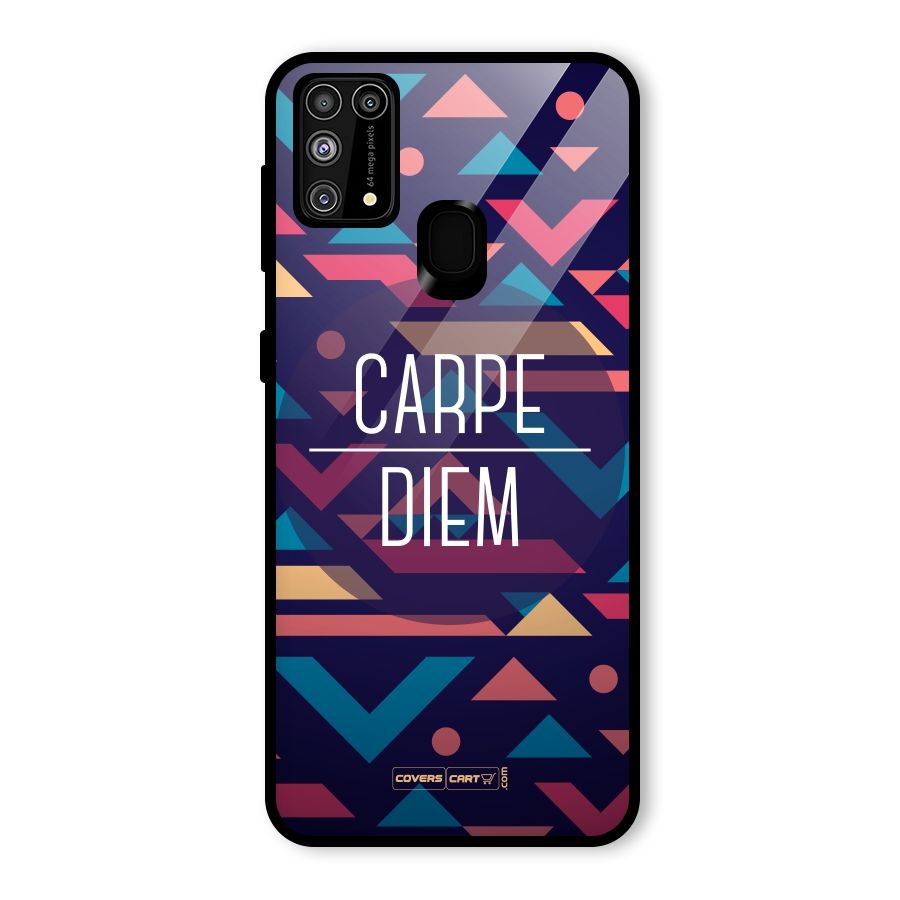 Carpe Diem Glass Back Case for Galaxy M31