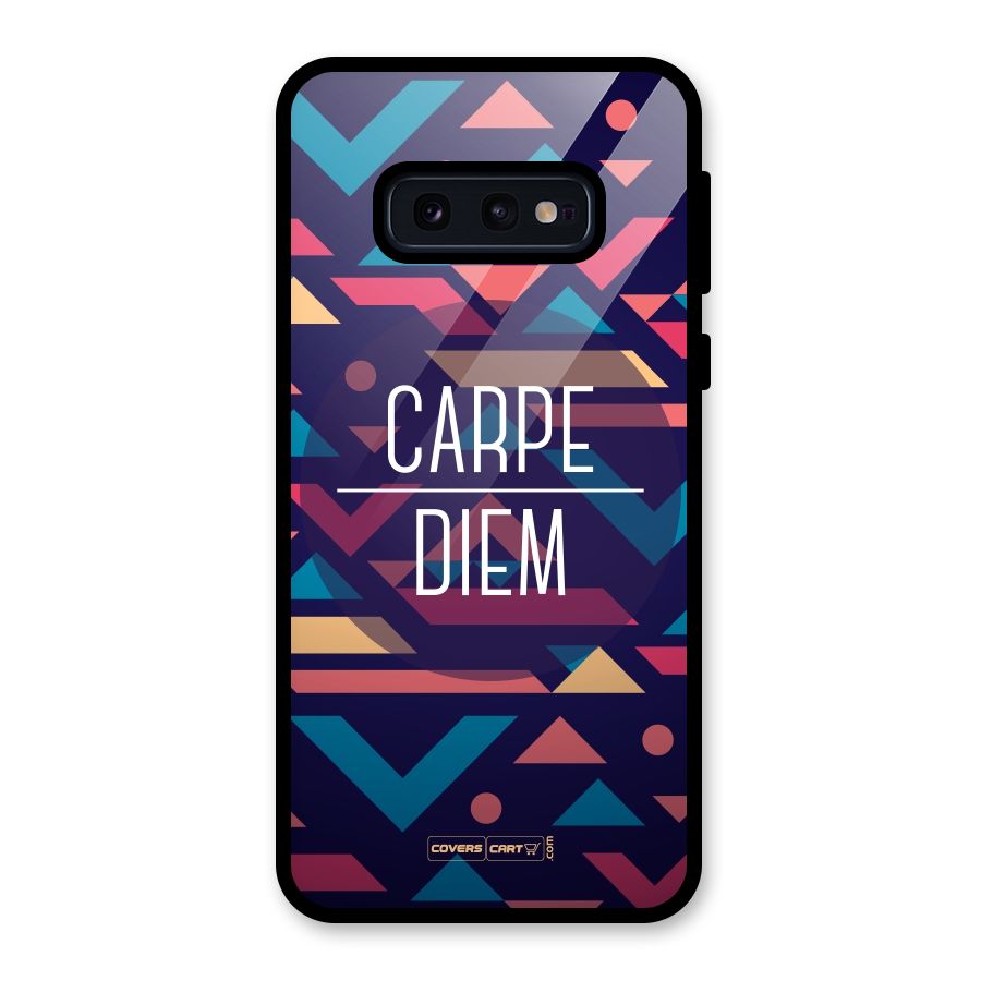 Carpe Diem Glass Back Case for Galaxy S10e