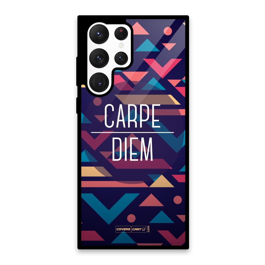 Carpe Diem Glass Back Case for Galaxy S22 Ultra 5G