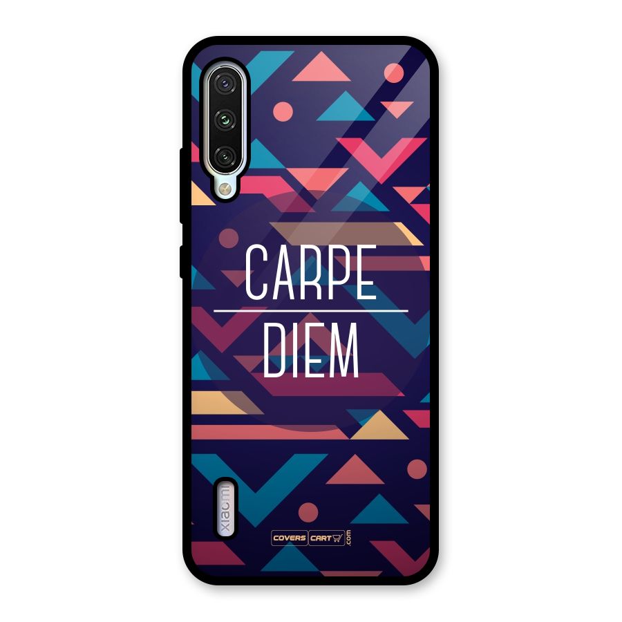 Carpe Diem Glass Back Case for Mi A3
