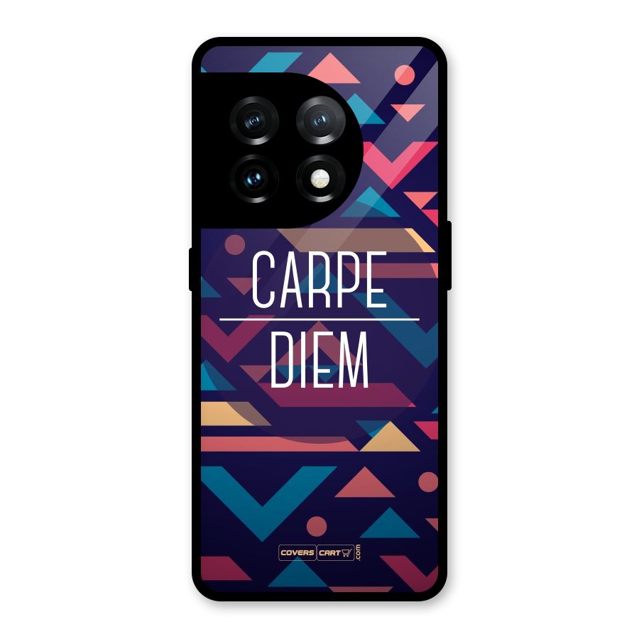 Carpe Diem Glass Back Case for OnePlus 11