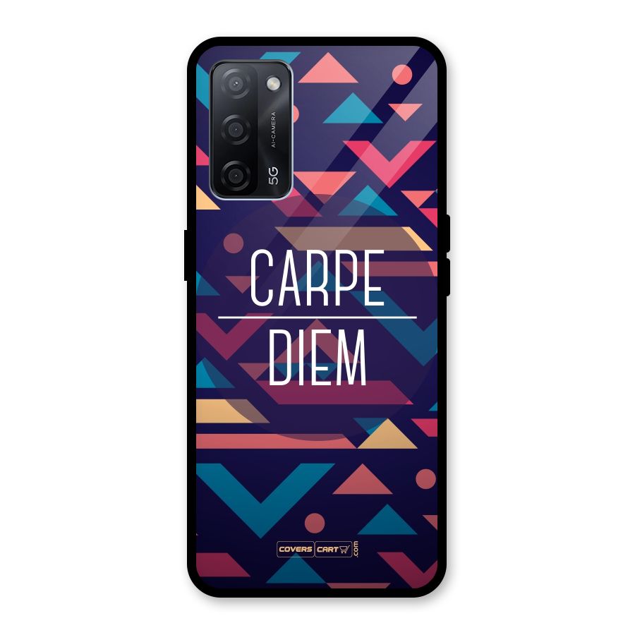 Carpe Diem Glass Back Case for Oppo A53s 5G