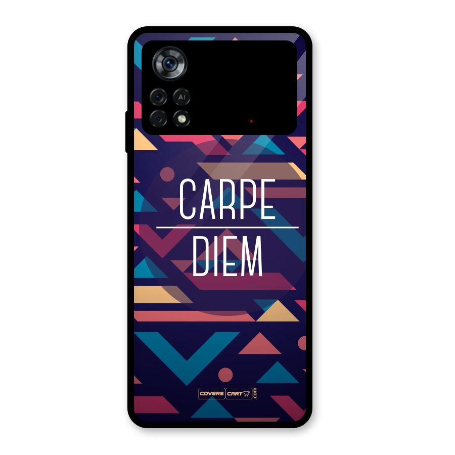 Carpe Diem Glass Back Case for Poco X4 Pro 5G