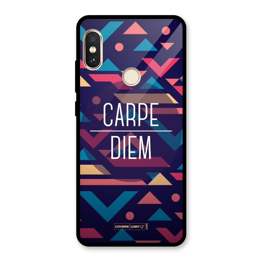 Carpe Diem Glass Back Case for Redmi Note 5 Pro