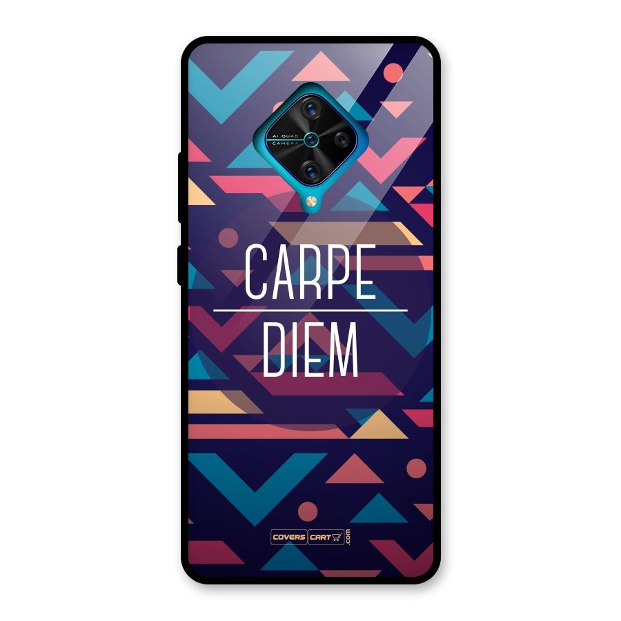 Carpe Diem Glass Back Case for Vivo S1 Pro