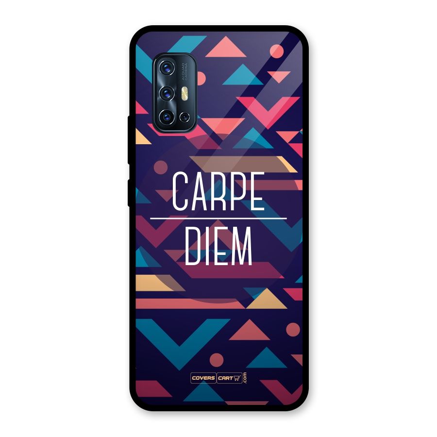 Carpe Diem Glass Back Case for Vivo V17