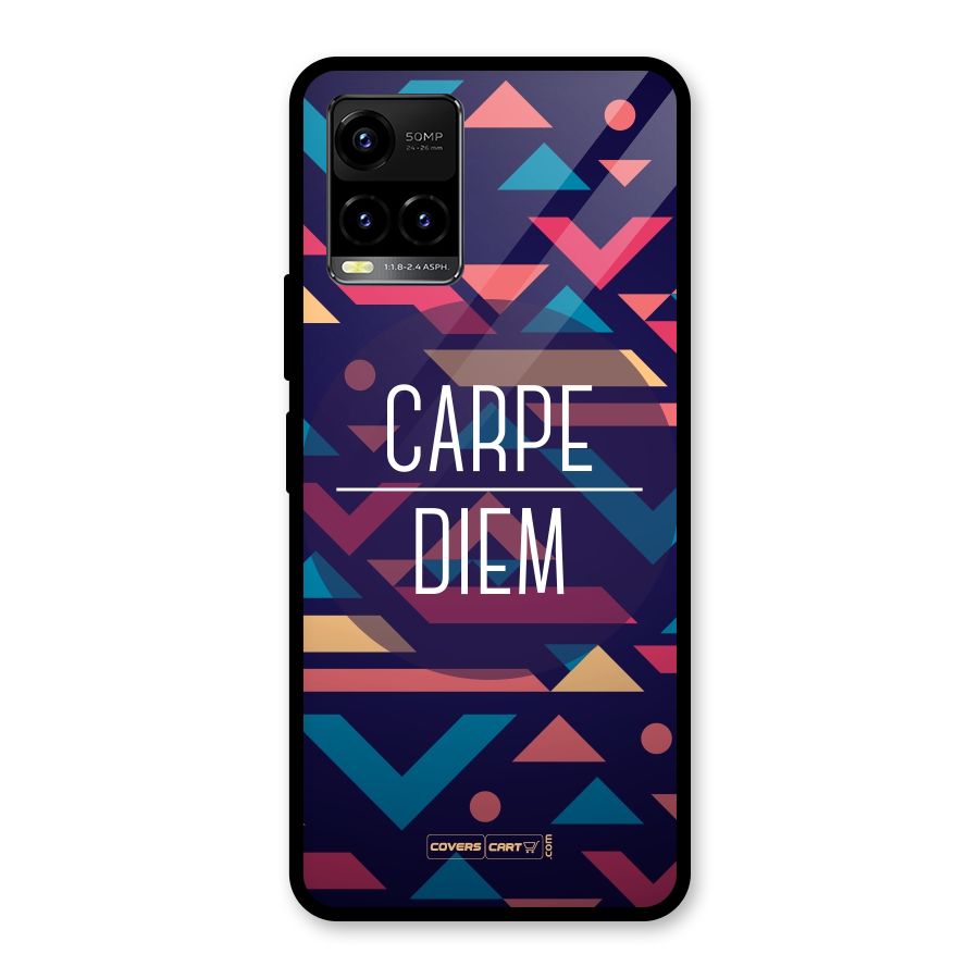 Carpe Diem Glass Back Case for Vivo Y21A