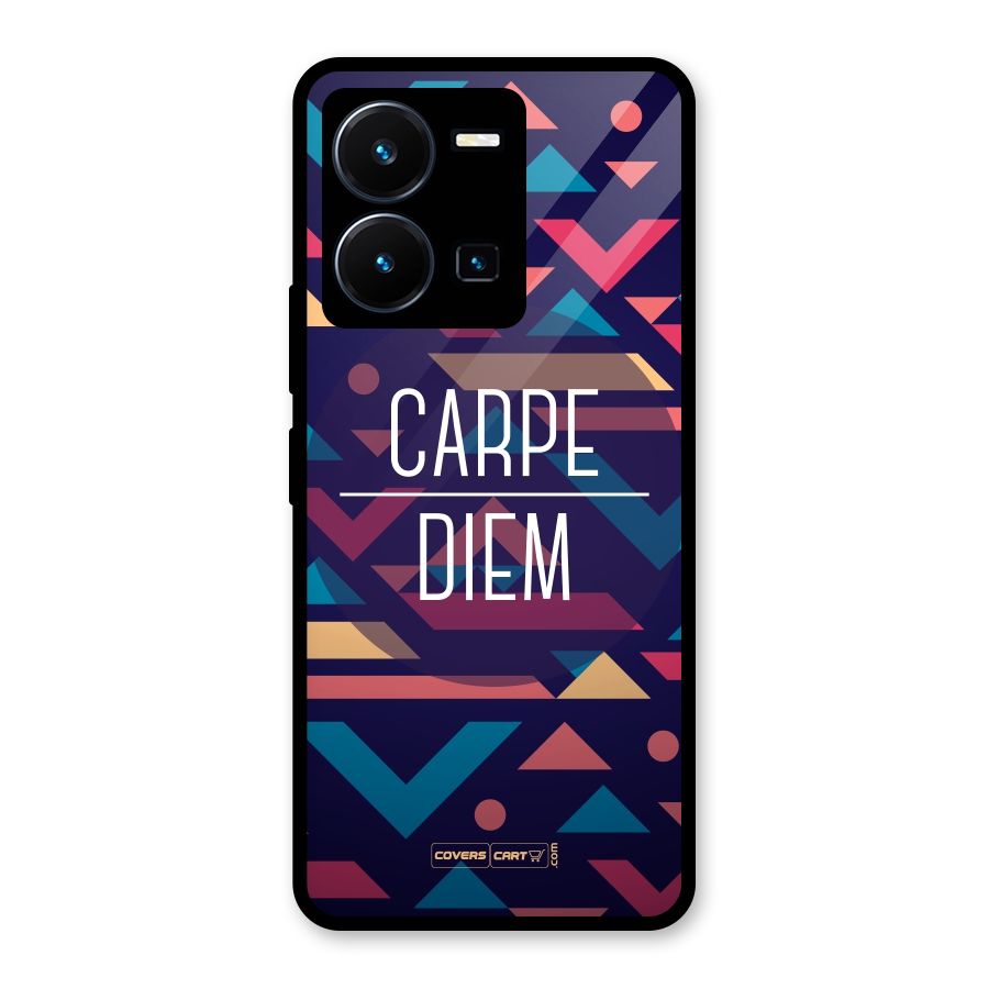 Carpe Diem Glass Back Case for Vivo Y35