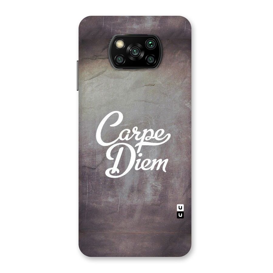 Carpe Diem Rugged Back Case for Poco X3