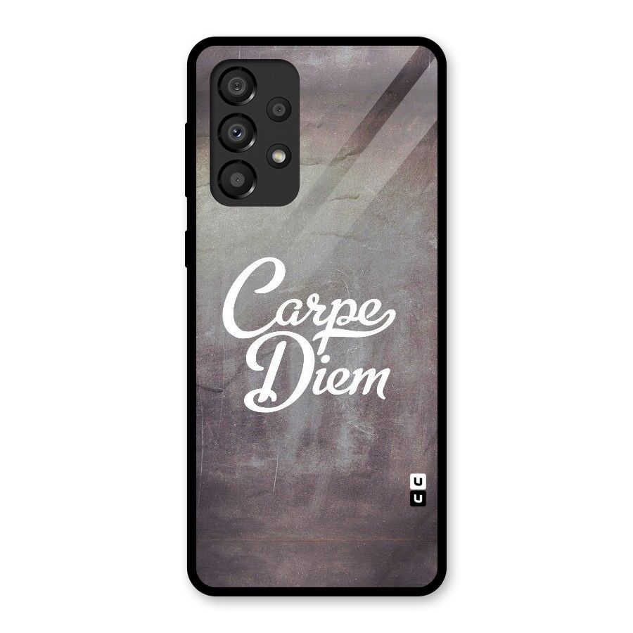 Carpe Diem Rugged Glass Back Case for Galaxy A33 5G