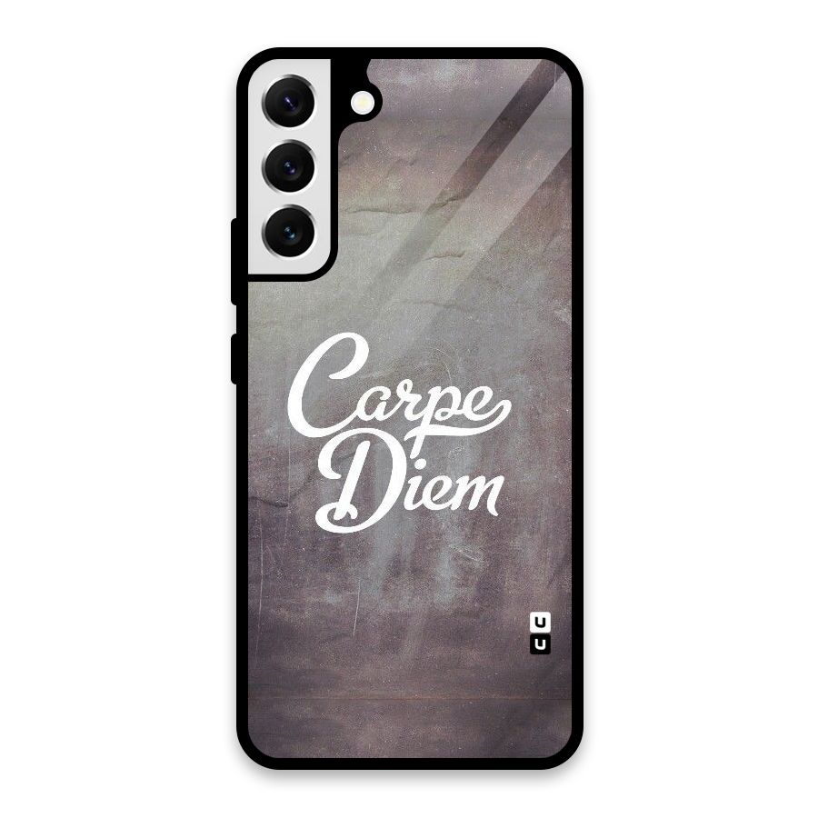 Carpe Diem Rugged Glass Back Case for Galaxy S22 Plus 5G