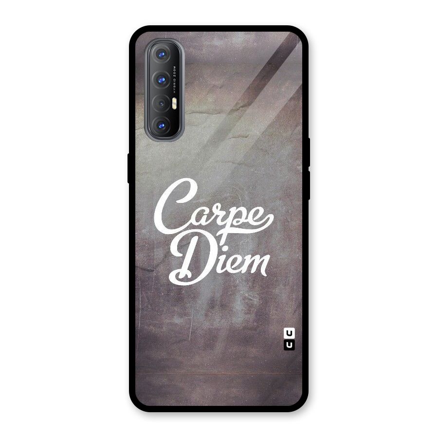 Carpe Diem Rugged Glass Back Case for Oppo Reno3 Pro