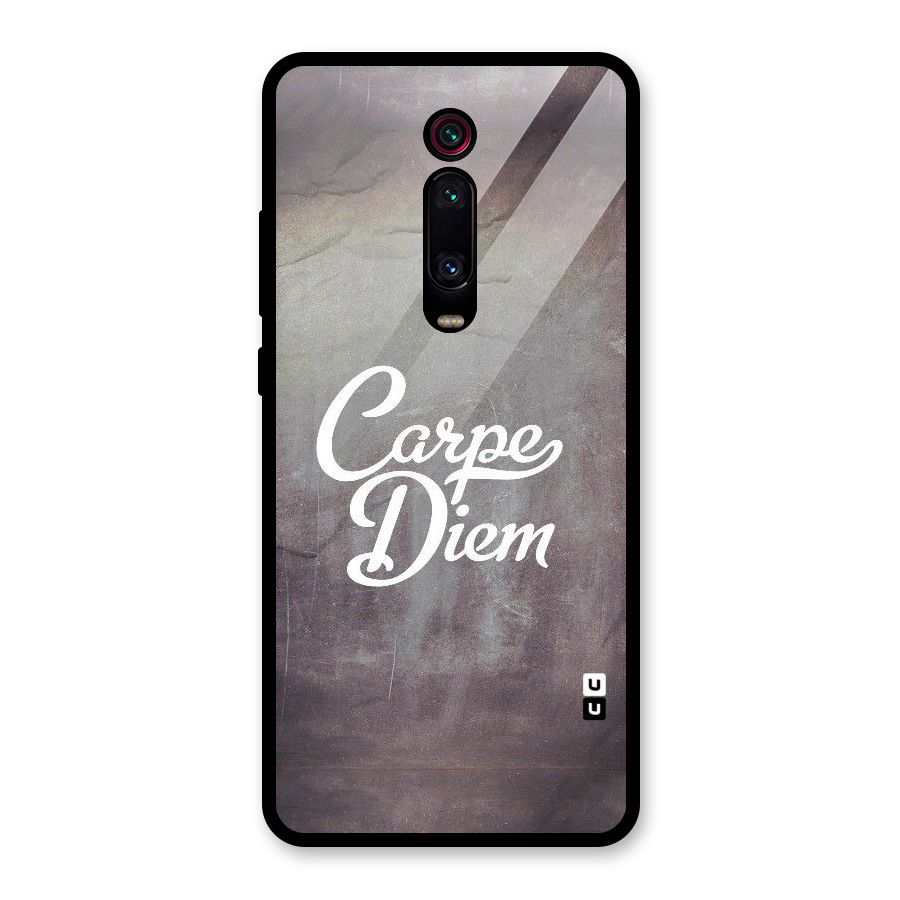Carpe Diem Rugged Glass Back Case for Redmi K20 Pro