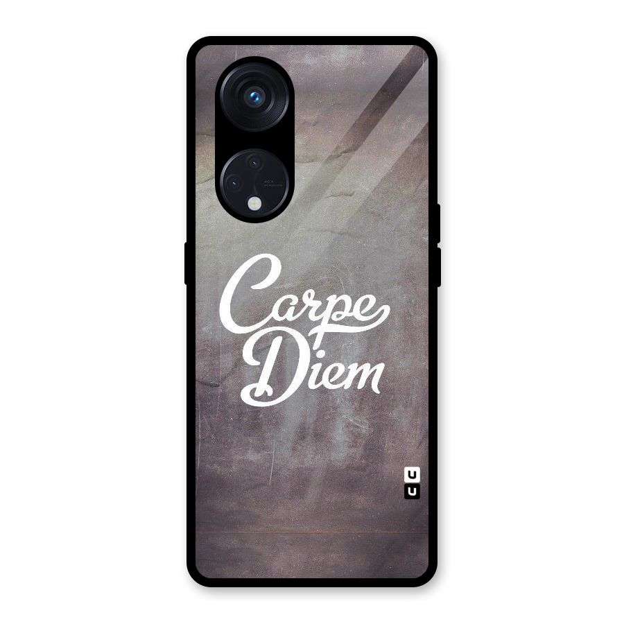 Carpe Diem Rugged Glass Back Case for Reno8 T 5G