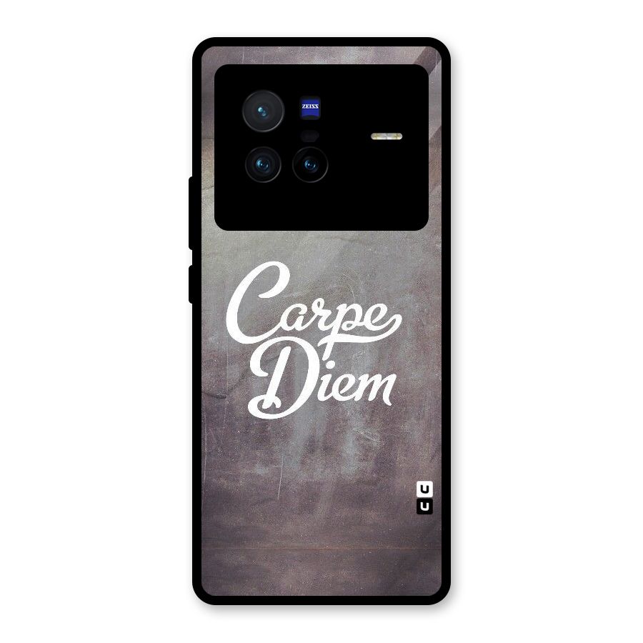 Carpe Diem Rugged Glass Back Case for Vivo X80