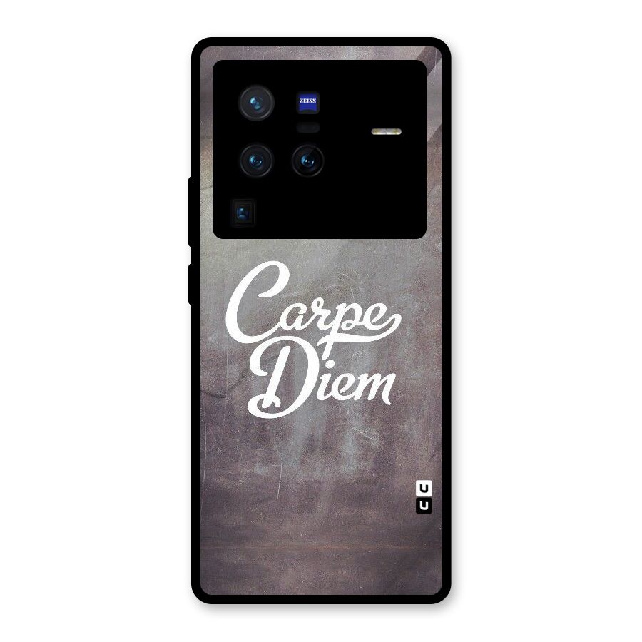 Carpe Diem Rugged Glass Back Case for Vivo X80 Pro