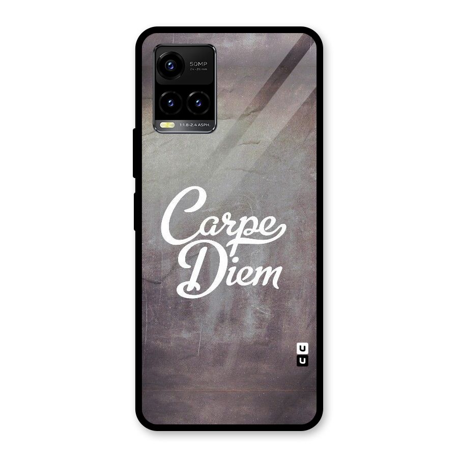 Carpe Diem Rugged Glass Back Case for Vivo Y21T
