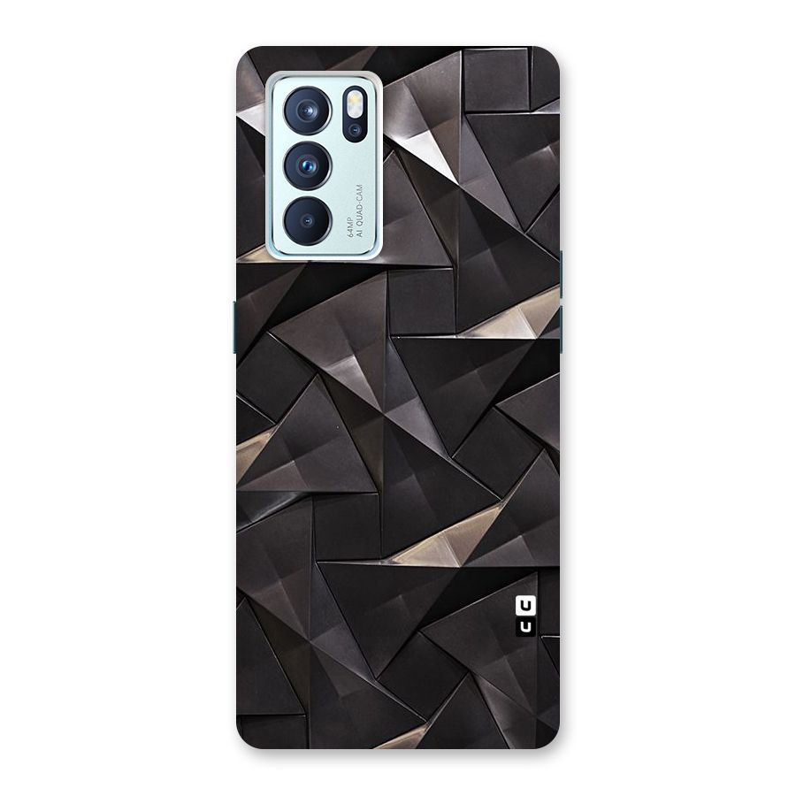 Carved Triangles Back Case for Oppo Reno6 Pro 5G