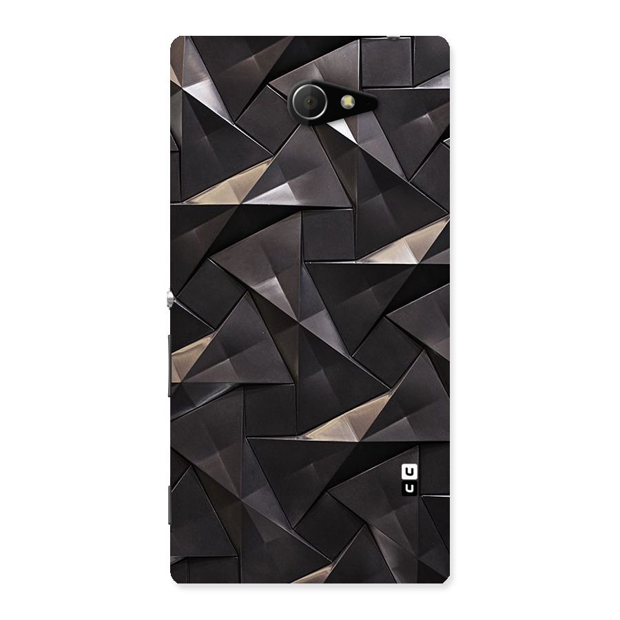 Carved Triangles Back Case for Sony Xperia M2