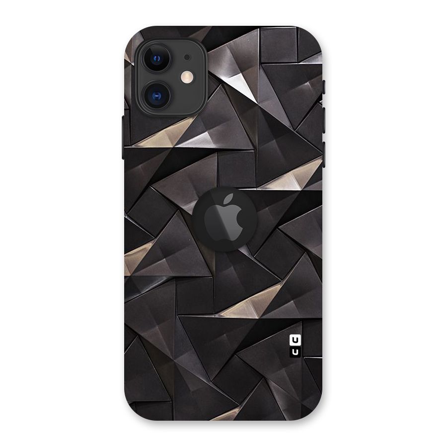 Carved Triangles Back Case for iPhone 11 Logo Cut