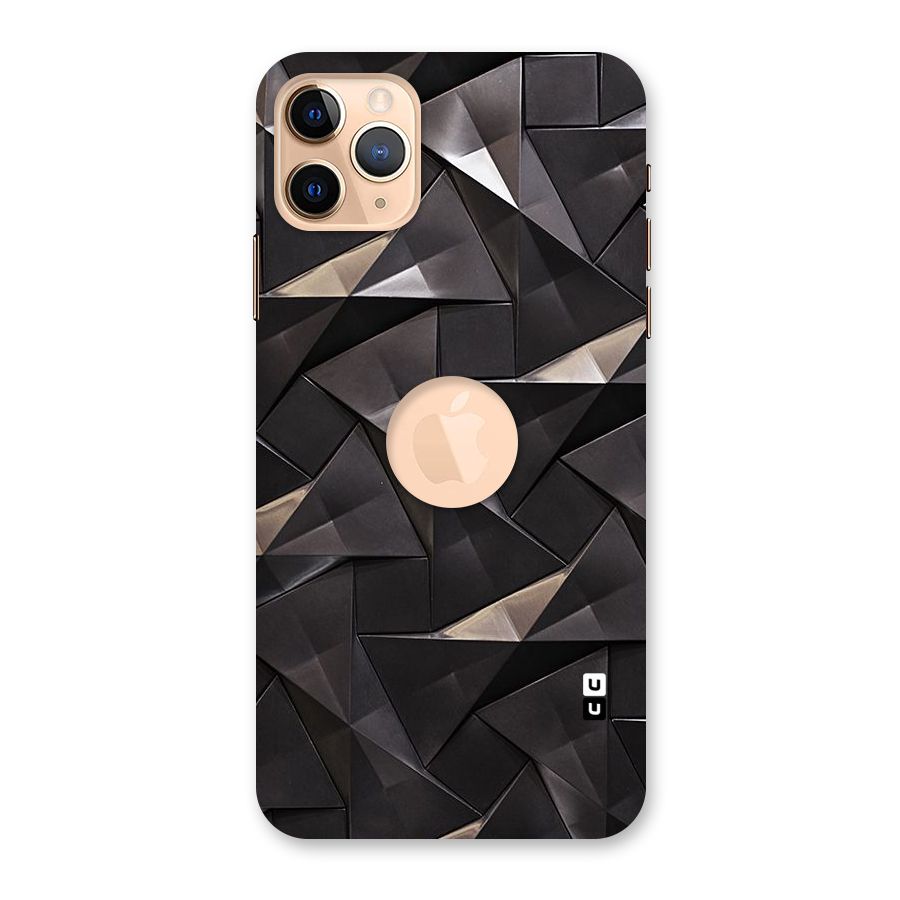 Carved Triangles Back Case for iPhone 11 Pro Max Logo Cut