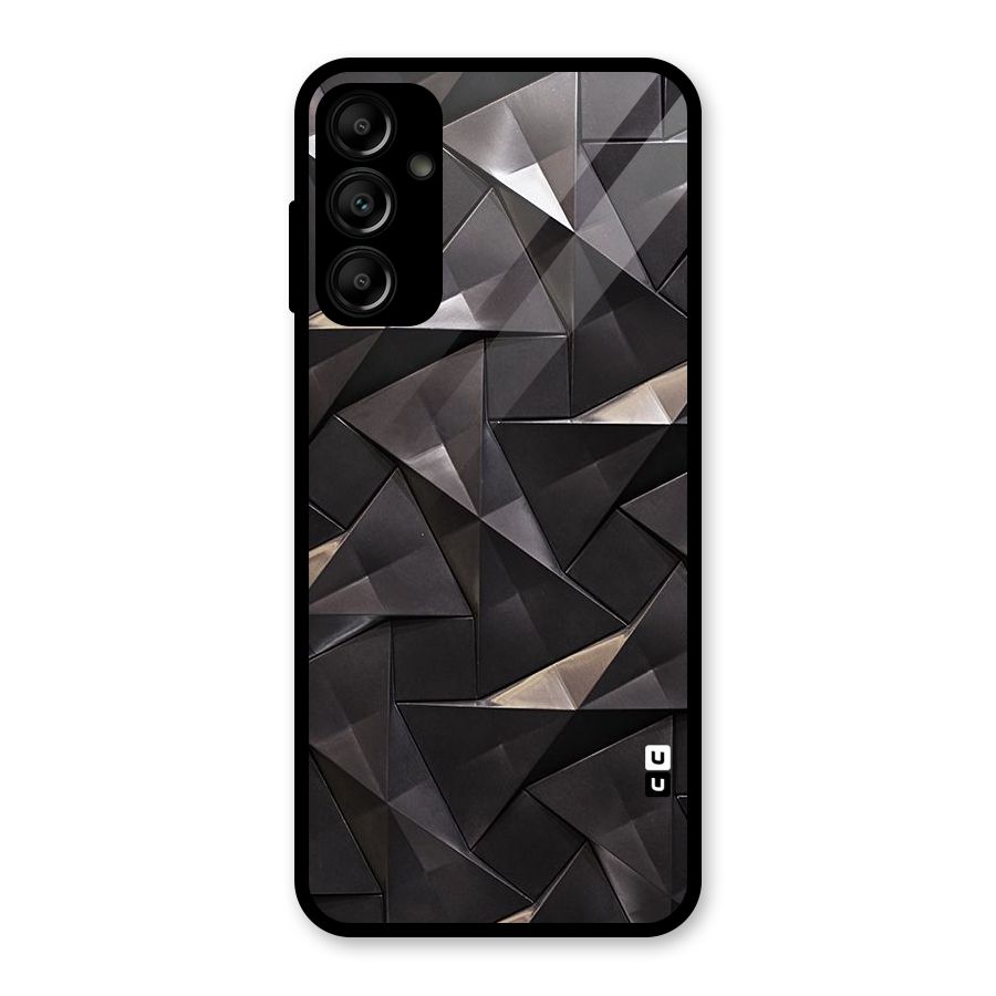 Carved Triangles Glass Back Case for Galaxy A14 5G