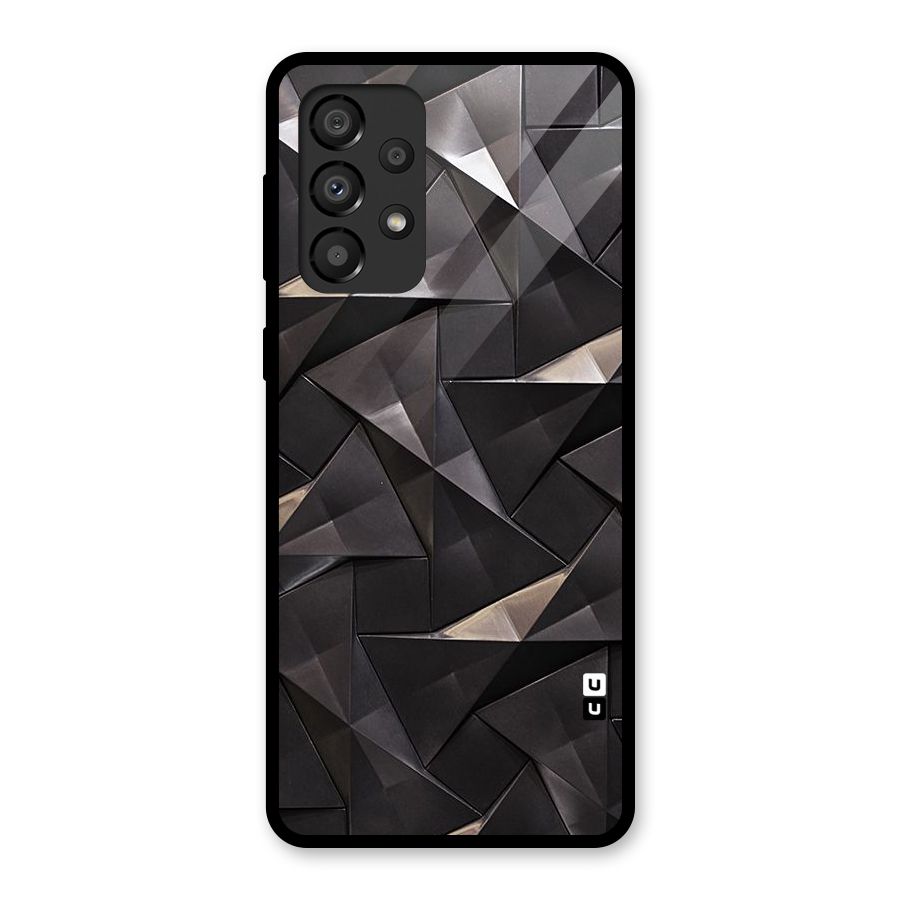 Carved Triangles Glass Back Case for Galaxy A33 5G