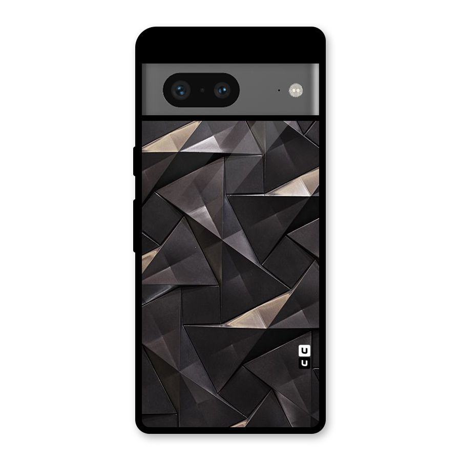 Carved Triangles Glass Back Case for Google Pixel 7