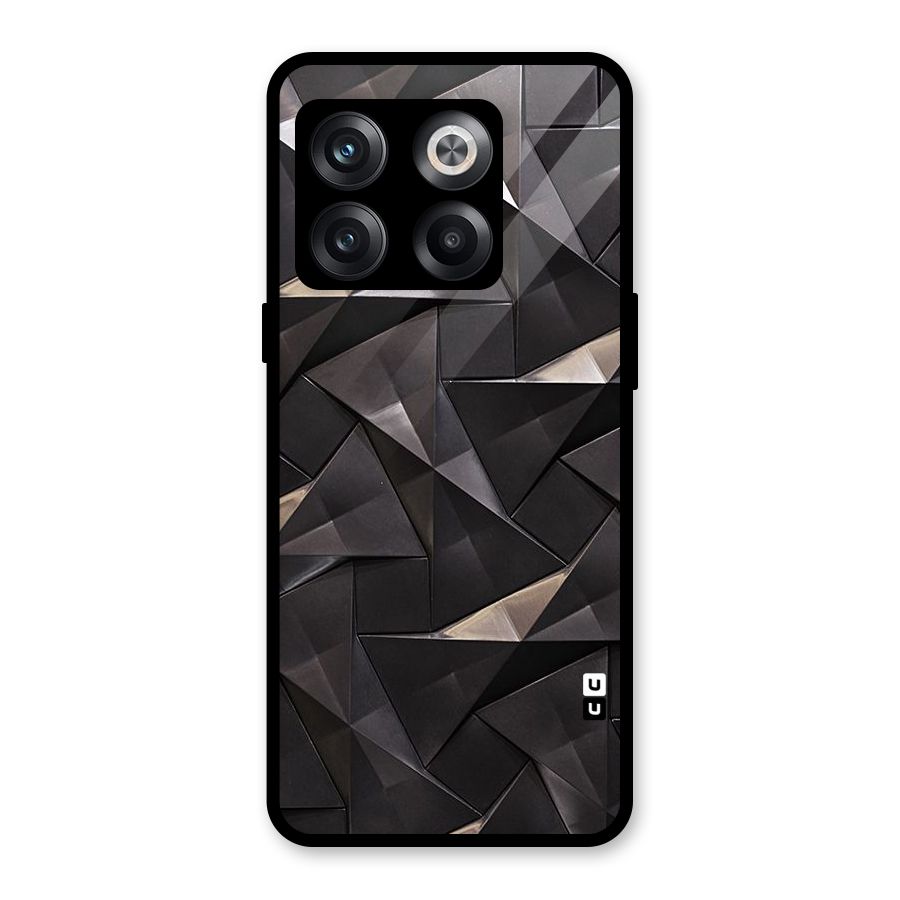 Carved Triangles Glass Back Case for OnePlus 10T