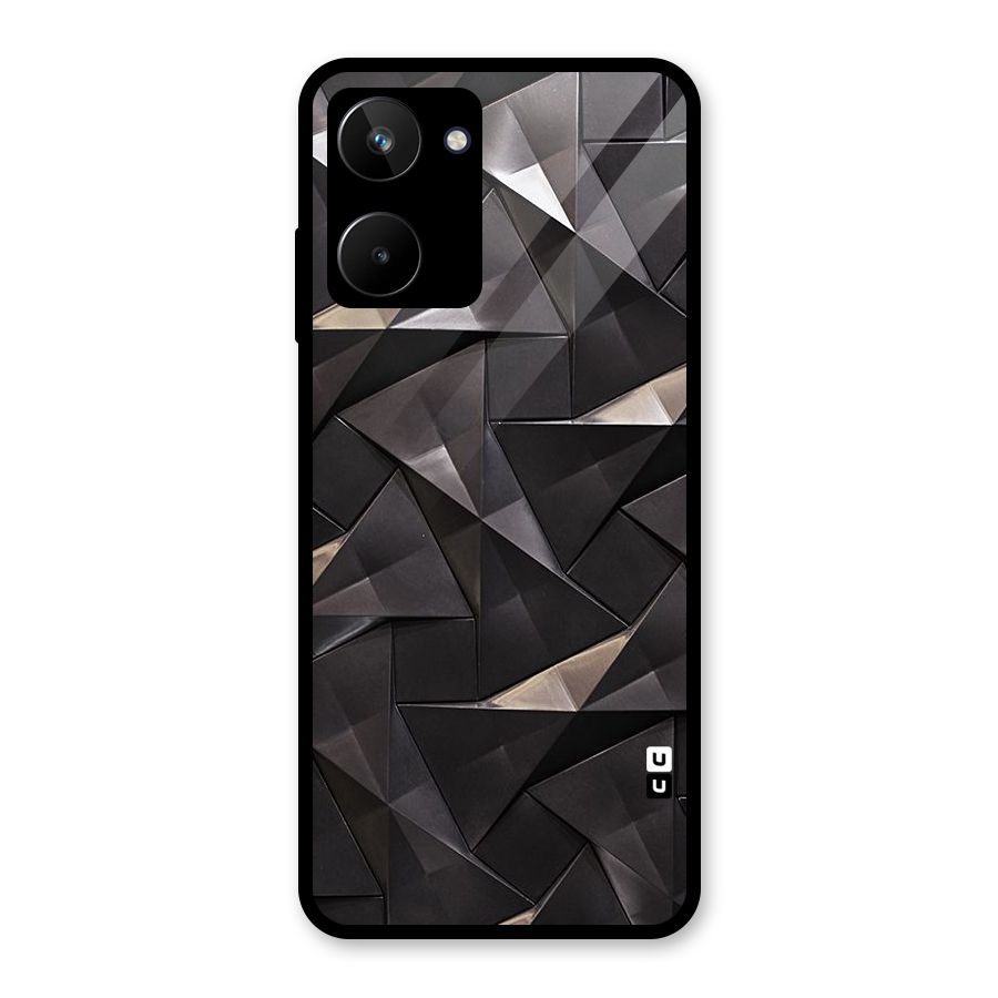 Carved Triangles Glass Back Case for Realme 10