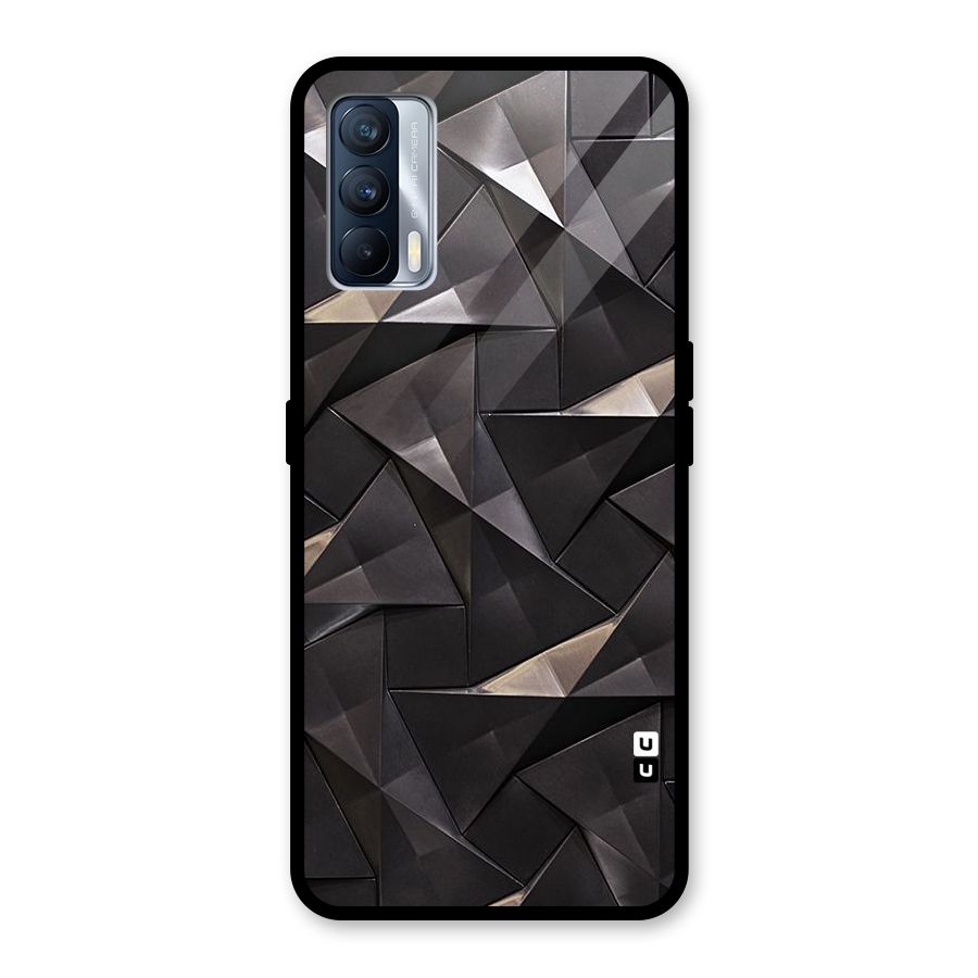 Carved Triangles Glass Back Case for Realme X7