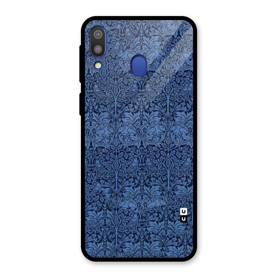 Carving Design Glass Back Case for Galaxy M20