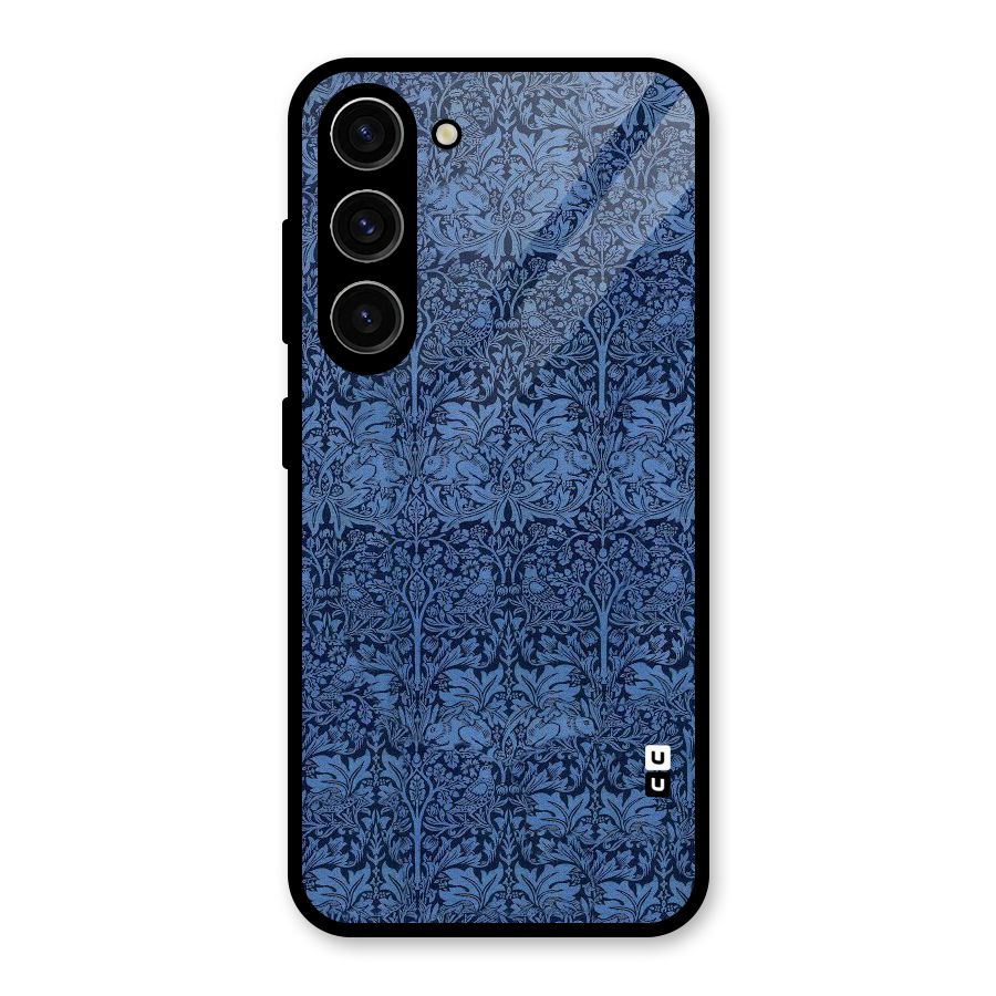 Carving Design Glass Back Case for Galaxy S23