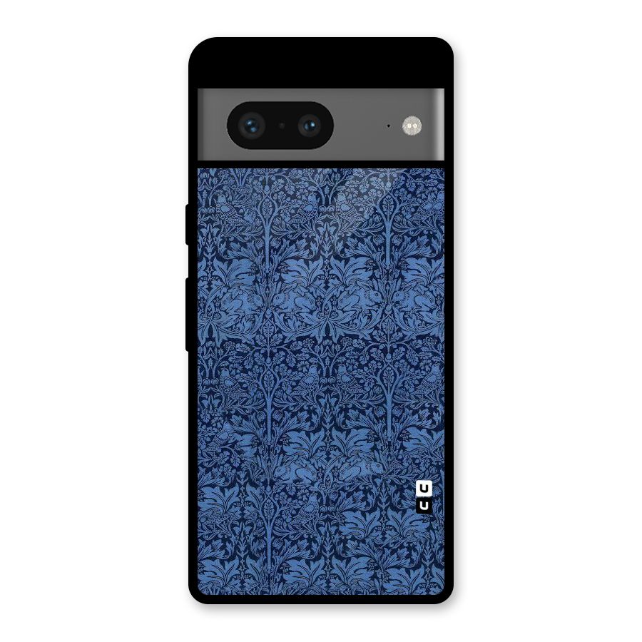 Carving Design Glass Back Case for Google Pixel 7