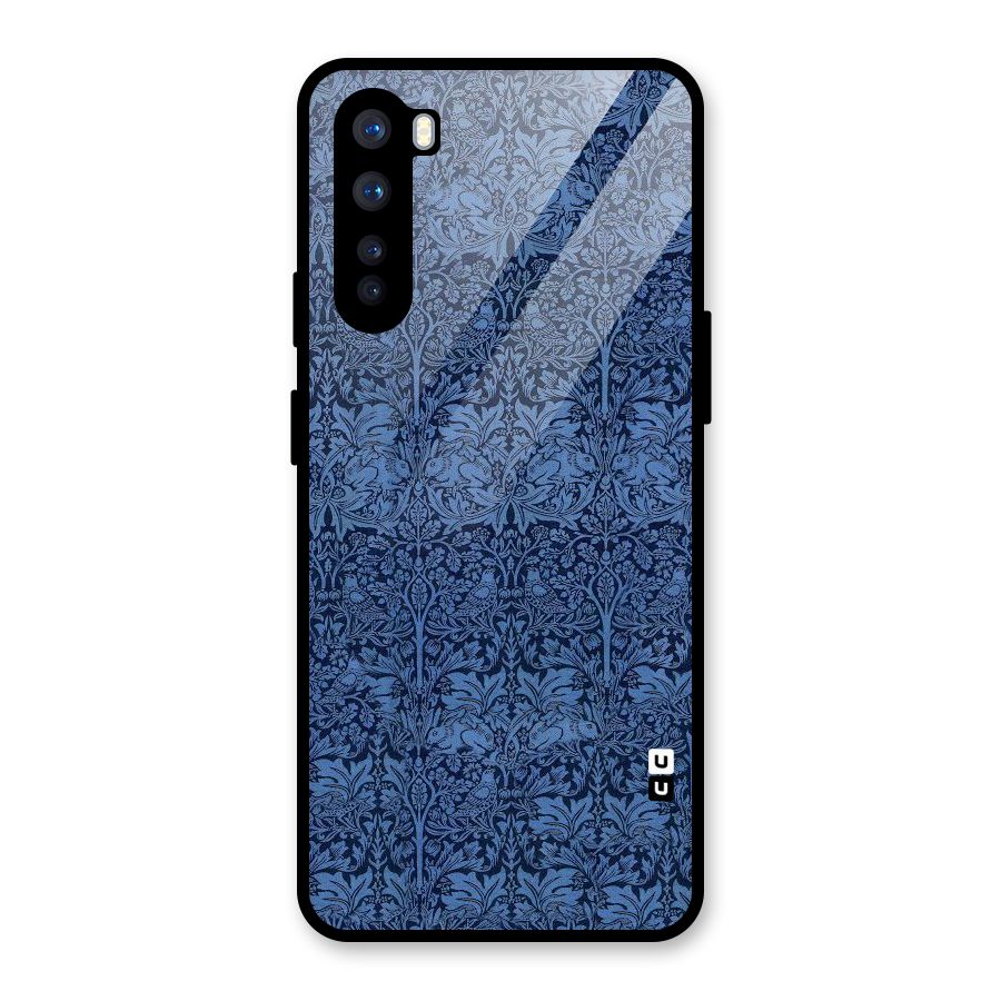 Carving Design Glass Back Case for OnePlus Nord