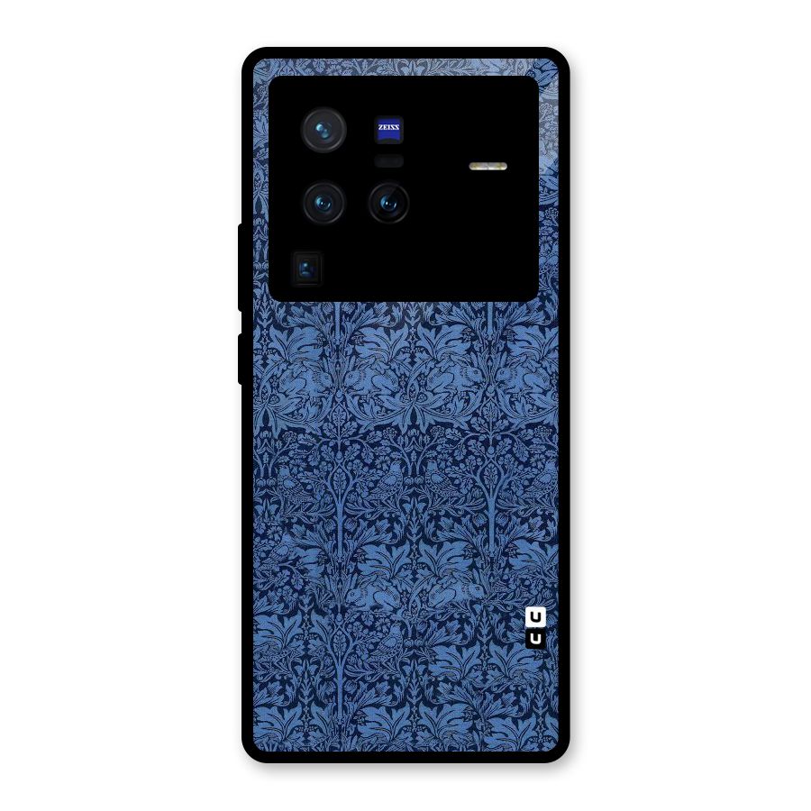 Carving Design Glass Back Case for Vivo X80 Pro