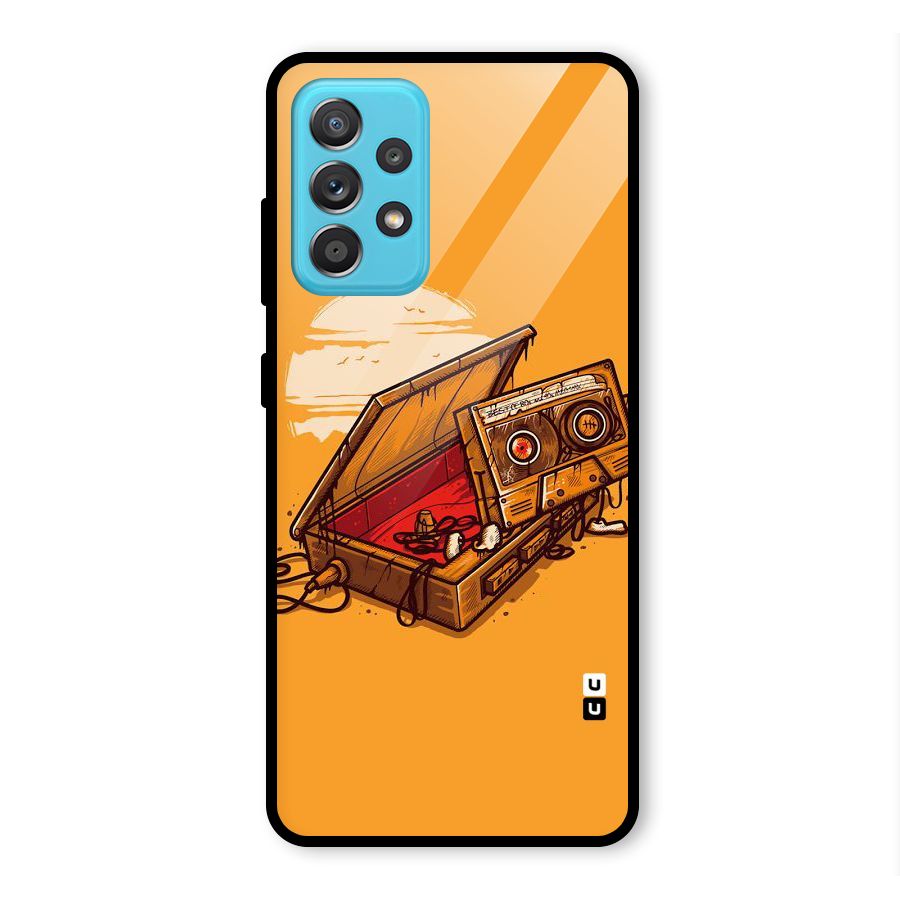 Casette Box Glass Back Case for Galaxy A52