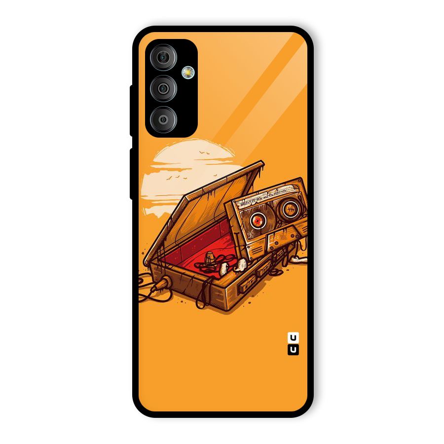Casette Box Glass Back Case for Galaxy F23