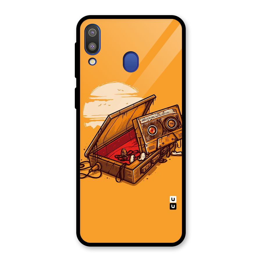 Casette Box Glass Back Case for Galaxy M20
