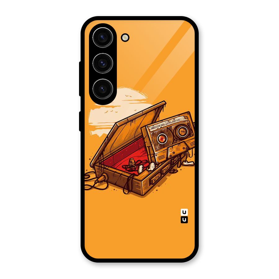 Casette Box Glass Back Case for Galaxy S23