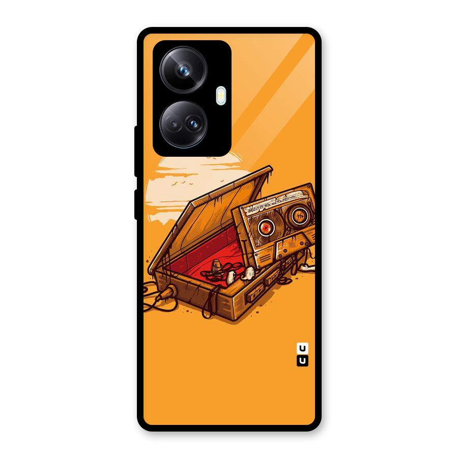 Casette Box Glass Back Case for Realme 10 Pro Plus