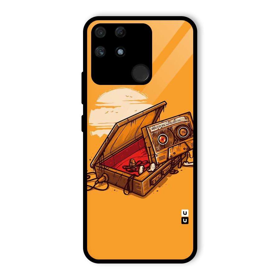 Casette Box Glass Back Case for Realme Narzo 50A