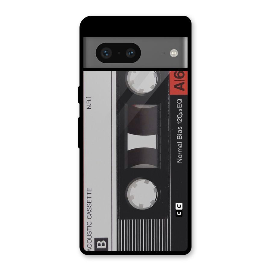 Casette Design Glass Back Case for Google Pixel 7
