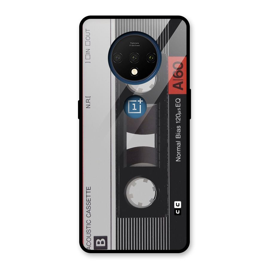 Casette Design Glass Back Case for OnePlus 7T