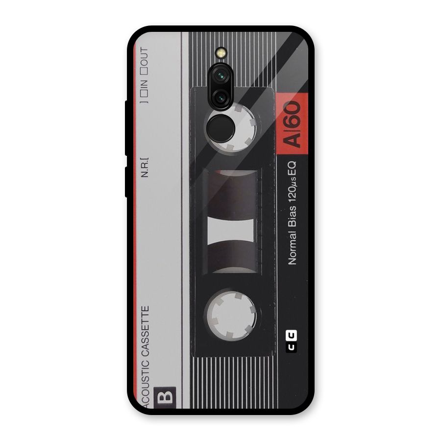 Casette Design Glass Back Case for Redmi 8
