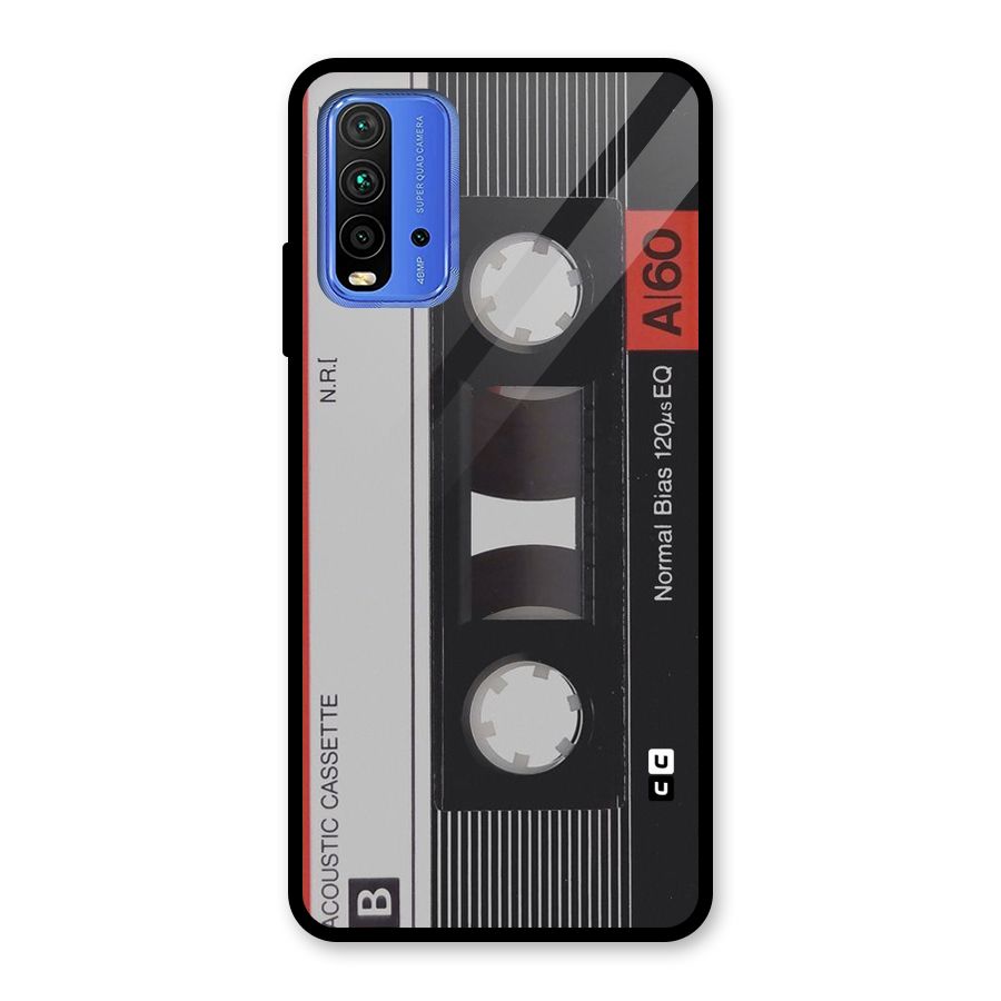 Casette Design Glass Back Case for Redmi 9 Power