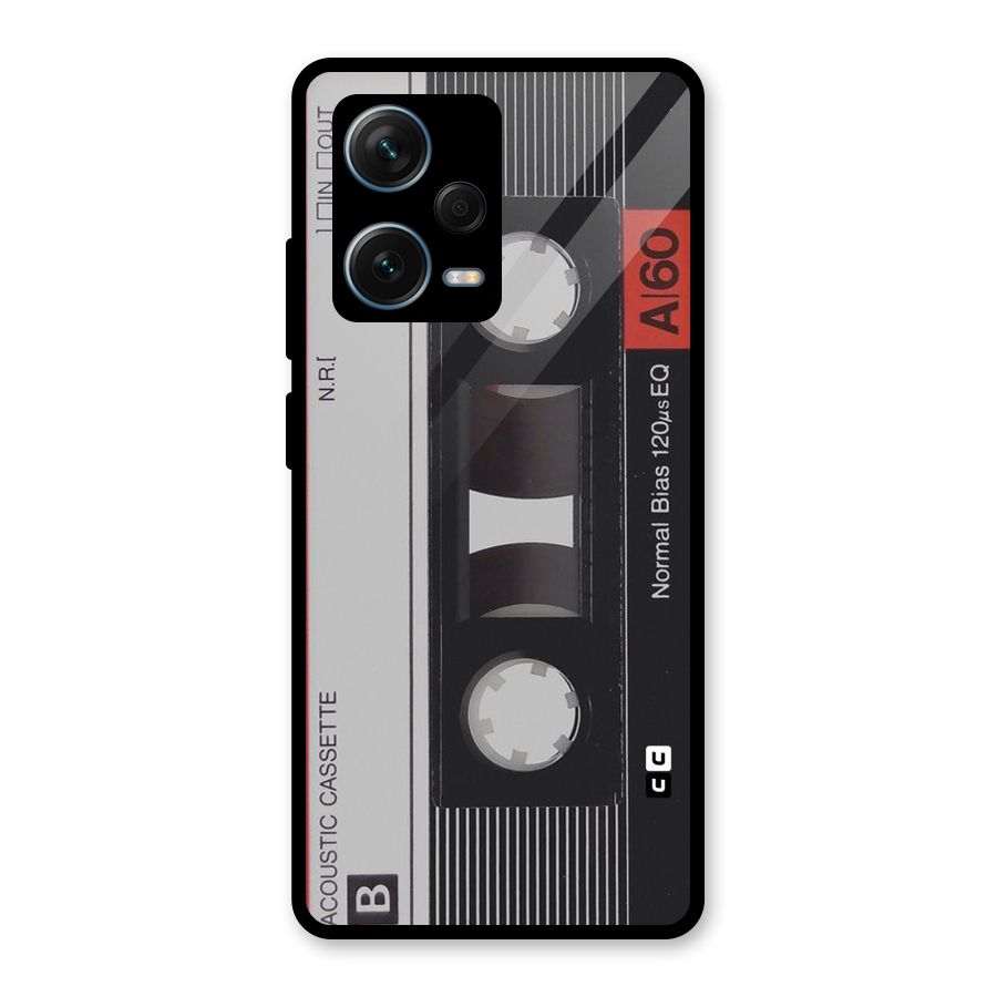 Casette Design Glass Back Case for Redmi Note 12 Pro Plus 5G