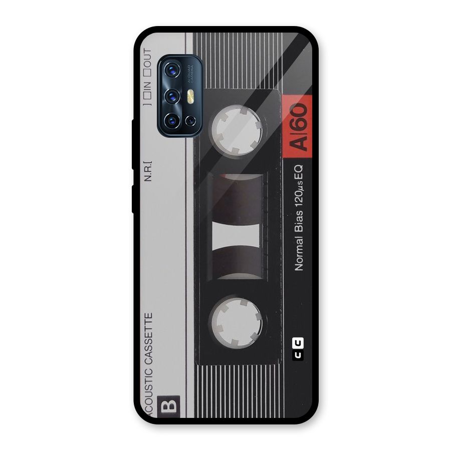 Casette Design Glass Back Case for Vivo V17
