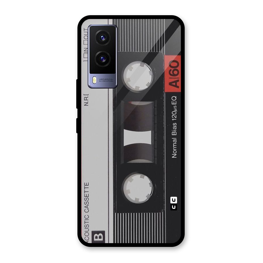 Casette Design Glass Back Case for Vivo V21e 5G