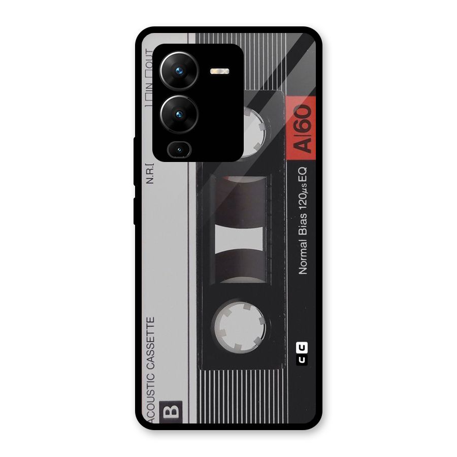 Casette Design Glass Back Case for Vivo V25 Pro